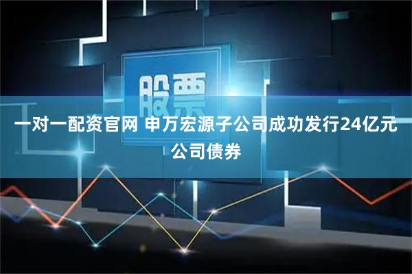一对一配资官网 申万宏源子公司成功发行24亿元公司债券
